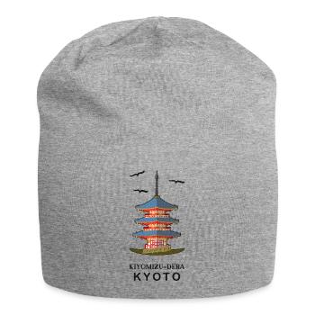 Kyoto in Japan Buddhistischer Tempel Kiyomizu-Dera - Jersey-Beanie - Grau meliert - Vorne