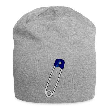 Safety pin - Jersey Beanie - heather grey - Front