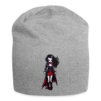 Vampire / Dracula / Suceur de sang / Halloween / Mythe - Bonnet en jersey - gris chiné - Devant