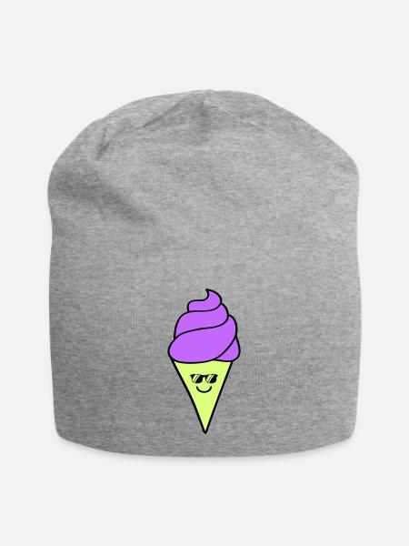 Glaces - Bonnet en jersey - gris chiné
