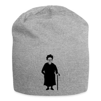 Granny - Jersey Beanie - heather grey - Front