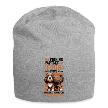 Pêche et Grand Bleu de Gascogne - Bonnet en jersey - gris chiné - Devant