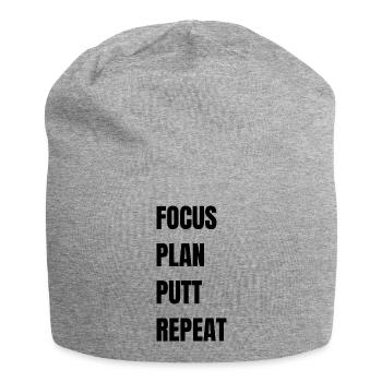 Golf Focus Plan Putt Repeat - Jersey-Beanie - Grau meliert - Vorne