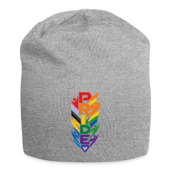 Pride Rainbow T-Shirt CSD Parade Diversity - Jersey Beanie - heather grey - Front