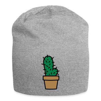 Kaktus cactus penis - Jersey-Beanie - Grau meliert - Vorne