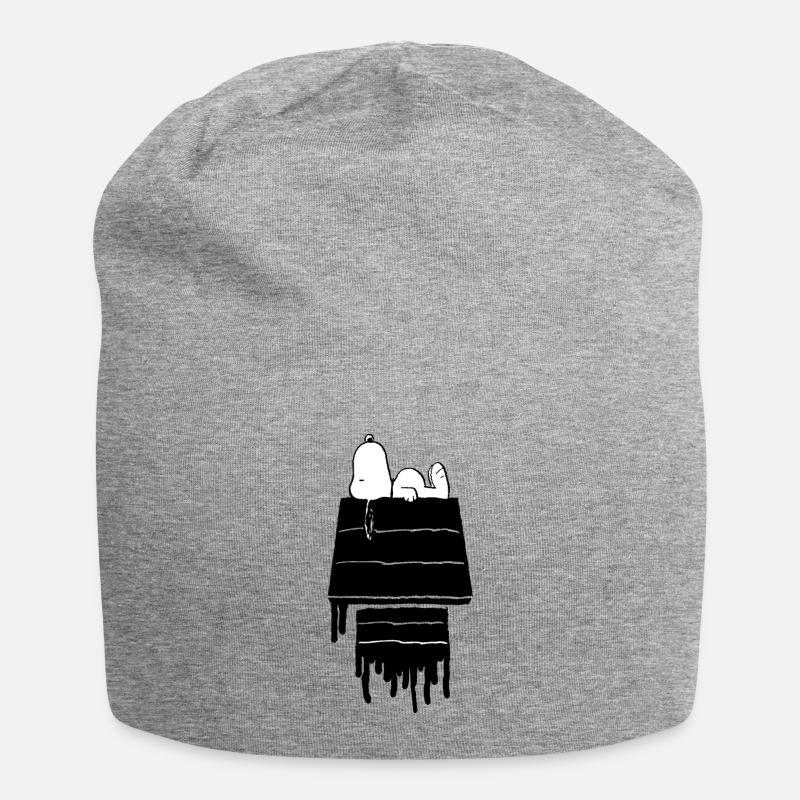 Peanuts Snoopy Graffiti Niche Du Chien - Bonnet en jersey - gris chiné
