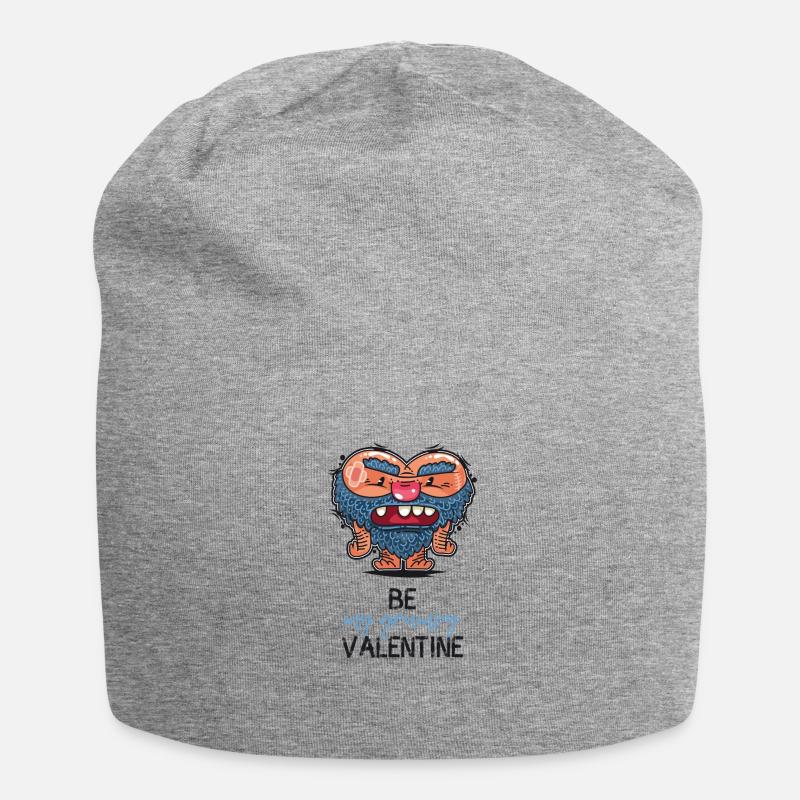 Grumpy Valentine - Jersey-Beanie - Grau meliert