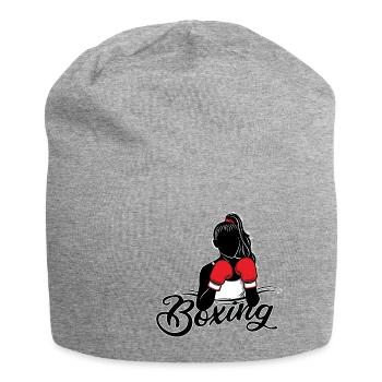 Women Boxing Boxing mma fight sporty fitness ring - Jersey Beanie - heather grey - Front