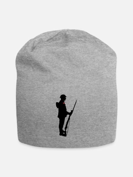 Soldat WW1 - Jersey-Beanie - Grau meliert