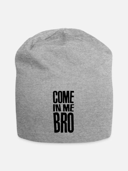 Komm in mir Bro - Jersey-Beanie - Grau meliert