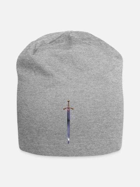 Miecz na koszulce z powrotem jak rycerzy - Jersey-Beanie - grå meleret