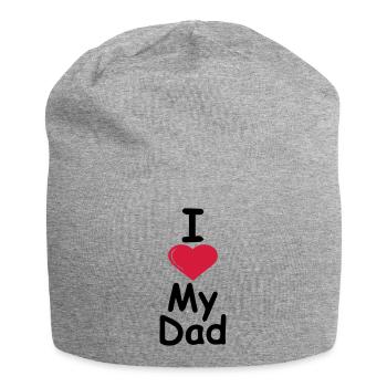 I love my dad - Jersey-Beanie - Grau meliert - Vorne