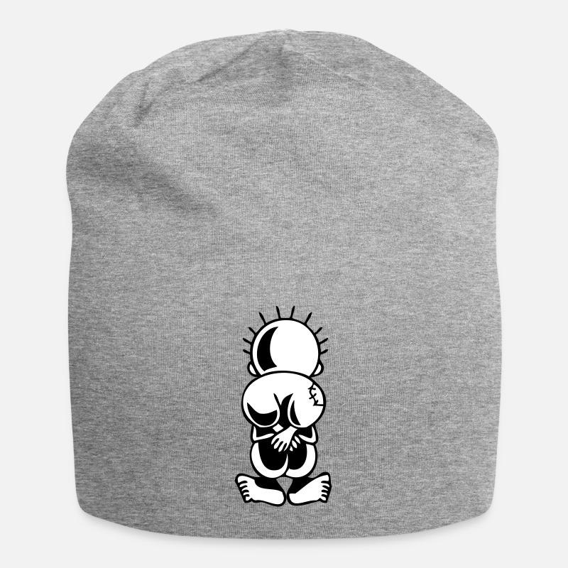 Handala Palestine - Bonnet en jersey - gris chiné