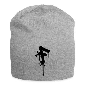 Graffiti F gouttes Farbklex spray - Bonnet en jersey - gris chiné - Devant