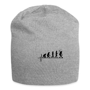 Evolution du joueur de squash - Bonnet en jersey - gris chiné - Devant