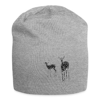 Rehe - Jersey-Beanie - Grau meliert - Vorne