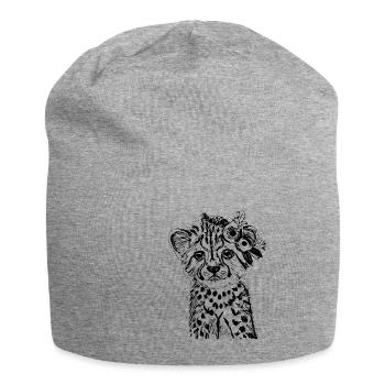 Guépard - Bonnet en jersey - gris chiné - Devant