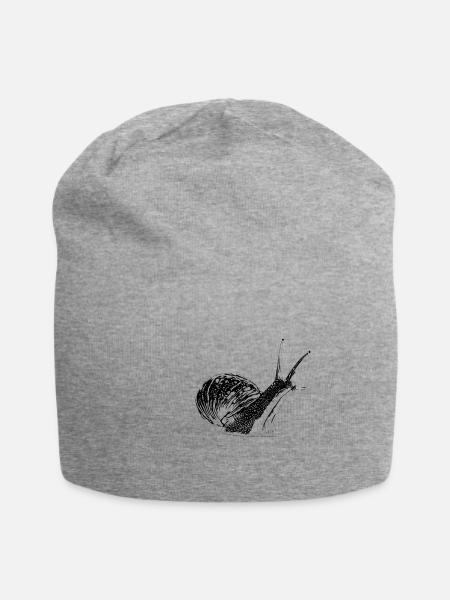 Escargot - Bonnet en jersey - gris chiné