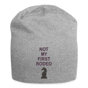 Pas mon premier rodéo. Le défi - Bonnet en jersey - gris chiné - Devant