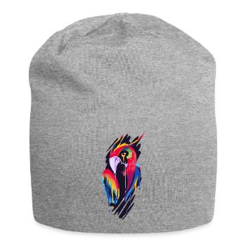 Perroquet - Bonnet en jersey - gris chiné - Devant