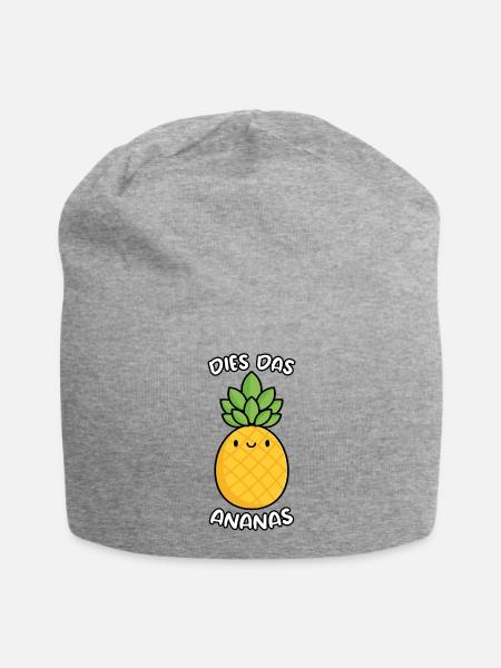 Dies Das Ananas - Jersey-Beanie - Grau meliert