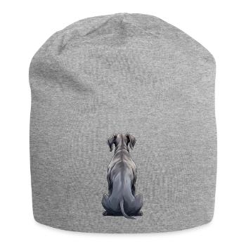 Dogue allemand - Bonnet en jersey - gris chiné - Devant
