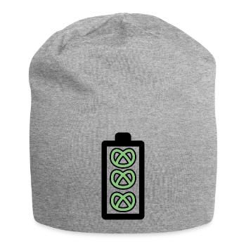 Pretzel Energy - Jersey Beanie - heather grey - Front