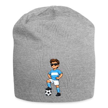 Soccer Boy Fan d’Argentine Drapeau argentin - Bonnet en jersey - gris chiné - Devant