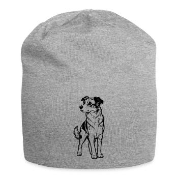 Berger australien - Bonnet en jersey - gris chiné - Devant