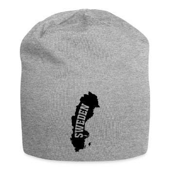 Suède- - Bonnet en jersey - gris chiné - Devant