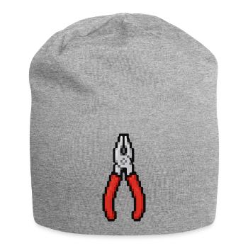 Pinces Pixel Rétro - Bonnet en jersey - gris chiné - Devant