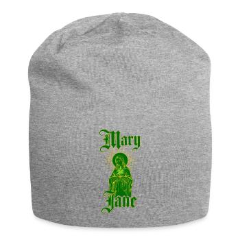 Vintage Mary Jane — 4:20 Gothic Cannabis Ritual - Jersey-Beanie - Grau meliert - Vorne