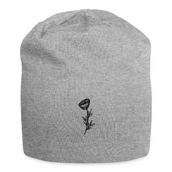 Rose - Jersey-Beanie - Grau meliert - Vorne