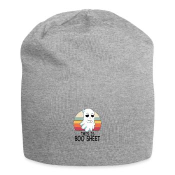 This Is Boo Sheet - Jersey Beanie - heather grey - Front