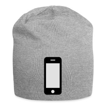 Handy - Jersey-Beanie - Grau meliert - Vorne