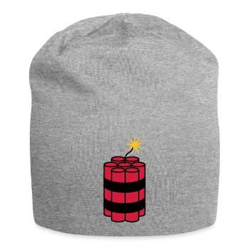 lit tnt dynamite explode explosion spre - Jersey Beanie - heather grey - Front