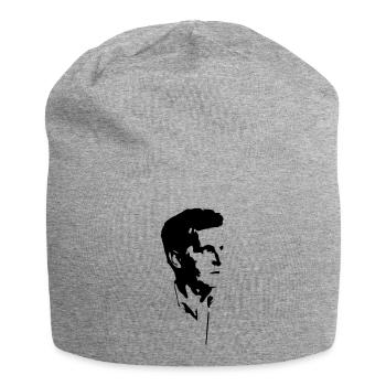 Ludwig Wittgenstein - Jersey-Beanie - Grau meliert - Vorne