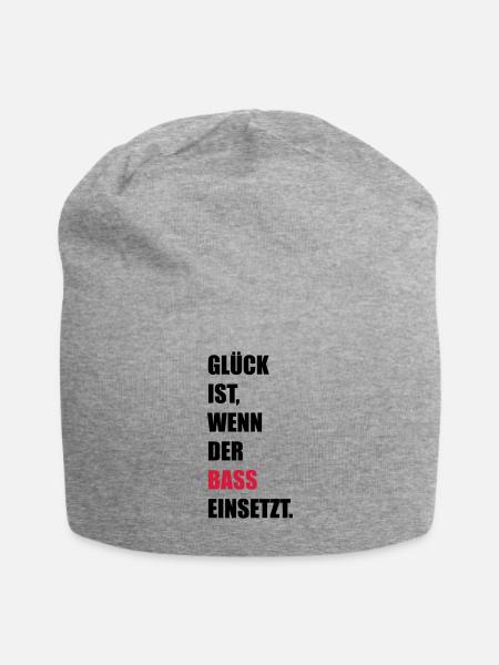 Musik - Jersey-Beanie - Grau meliert