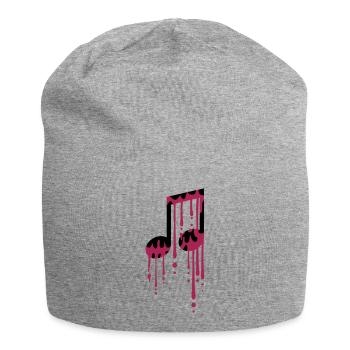 rose gouttes graffiti humide signe fête musique - Bonnet en jersey - gris chiné - Devant