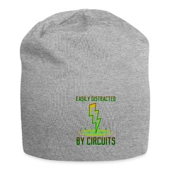 Durch Stromkreise abgelenkt Spannung Electro - Jersey-Beanie - Grau meliert - Vorne