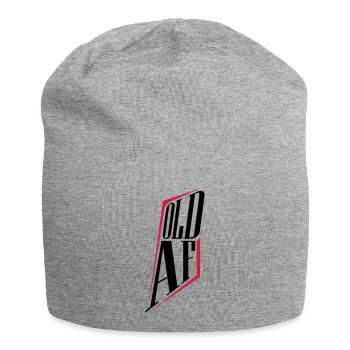 old AF Text Logo - Jersey Beanie - heather grey - Front