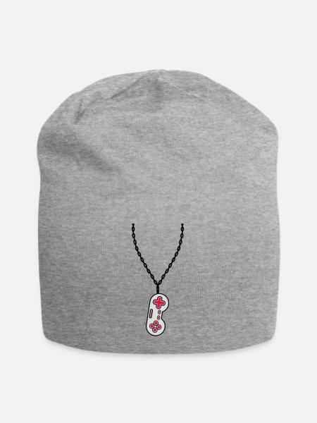 Collier Bijoux Ancien Contrôleur - Bonnet en jersey - gris chiné