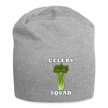 Celery Squad Gemüse Lauch Gesundes Essen - Jersey-Beanie - Grau meliert - Vorne