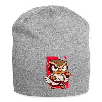 Ironic Wildlife Bird Artsy Owl Sports - Jersey Beanie - heather grey - Front