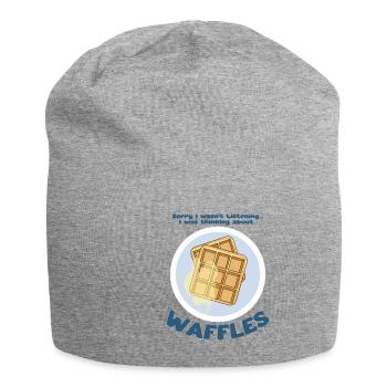Ich denke an Waffeln Hobby Chef Sirup - Jersey-Beanie - Grau meliert - Vorne