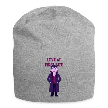 Liebe beim ersten Biss Vampir - Jersey-Beanie - Grau meliert - Vorne