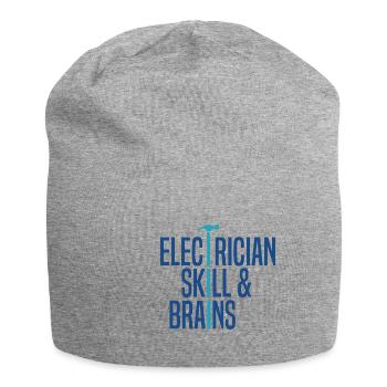 Compétences d'électricien et tension du cerveau - Bonnet en jersey - gris chiné - Devant