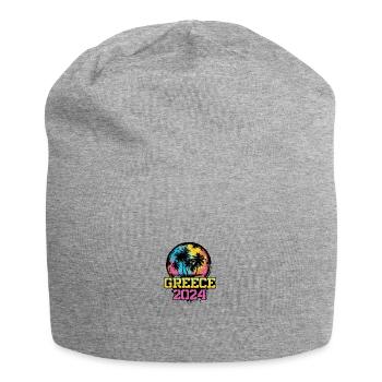 Greece 2024 Travel Vacation - Jersey Beanie - heather grey - Front