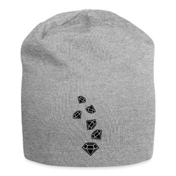 Diamond Icon Silhouette - Jersey Beanie - heather grey - Front