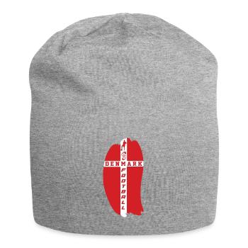 Dänemark Landkarte fußball Flagge Meisterschaft - Jersey-Beanie - Grau meliert - Vorne